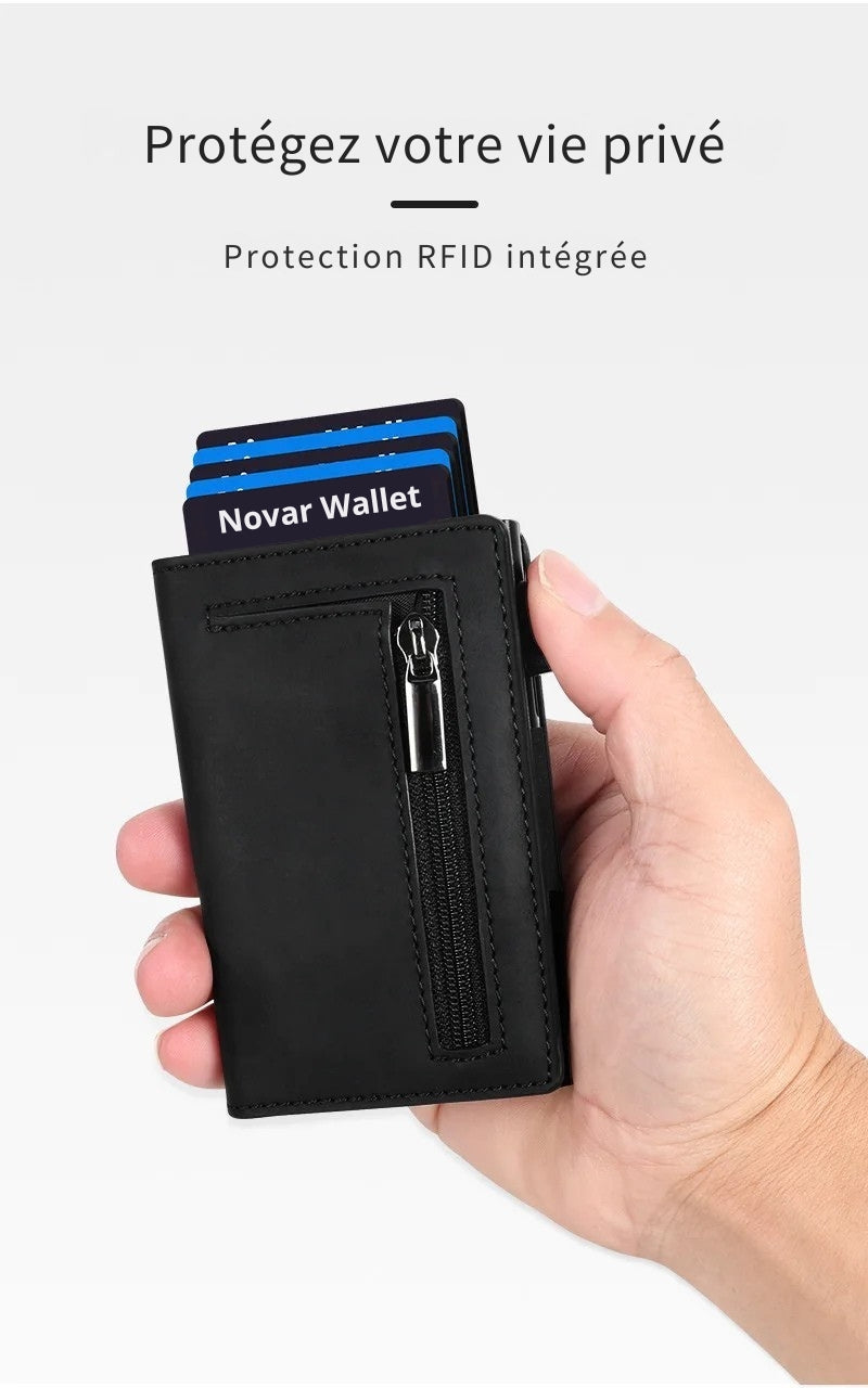 Novar Wallet – Portefeuille automatique avec protection RFID