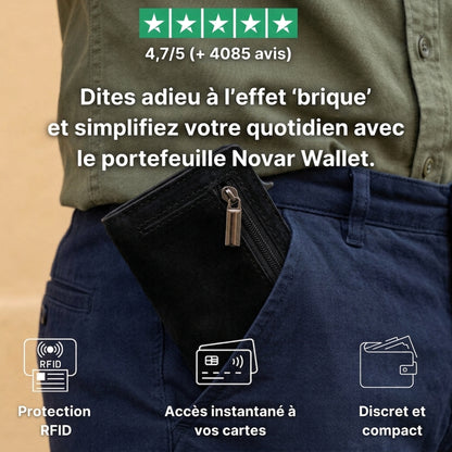 Novar Wallet – Portefeuille automatique avec protection RFID